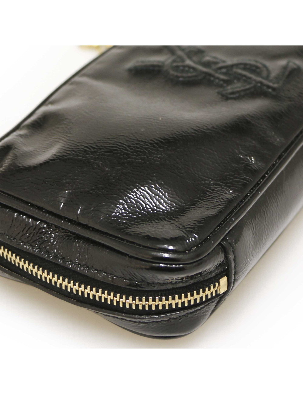 Pochette YSL vernis noire : occasion certifiée authentique