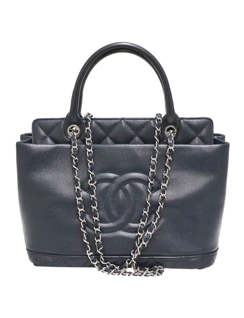 Sac CHANEL cuir bleu