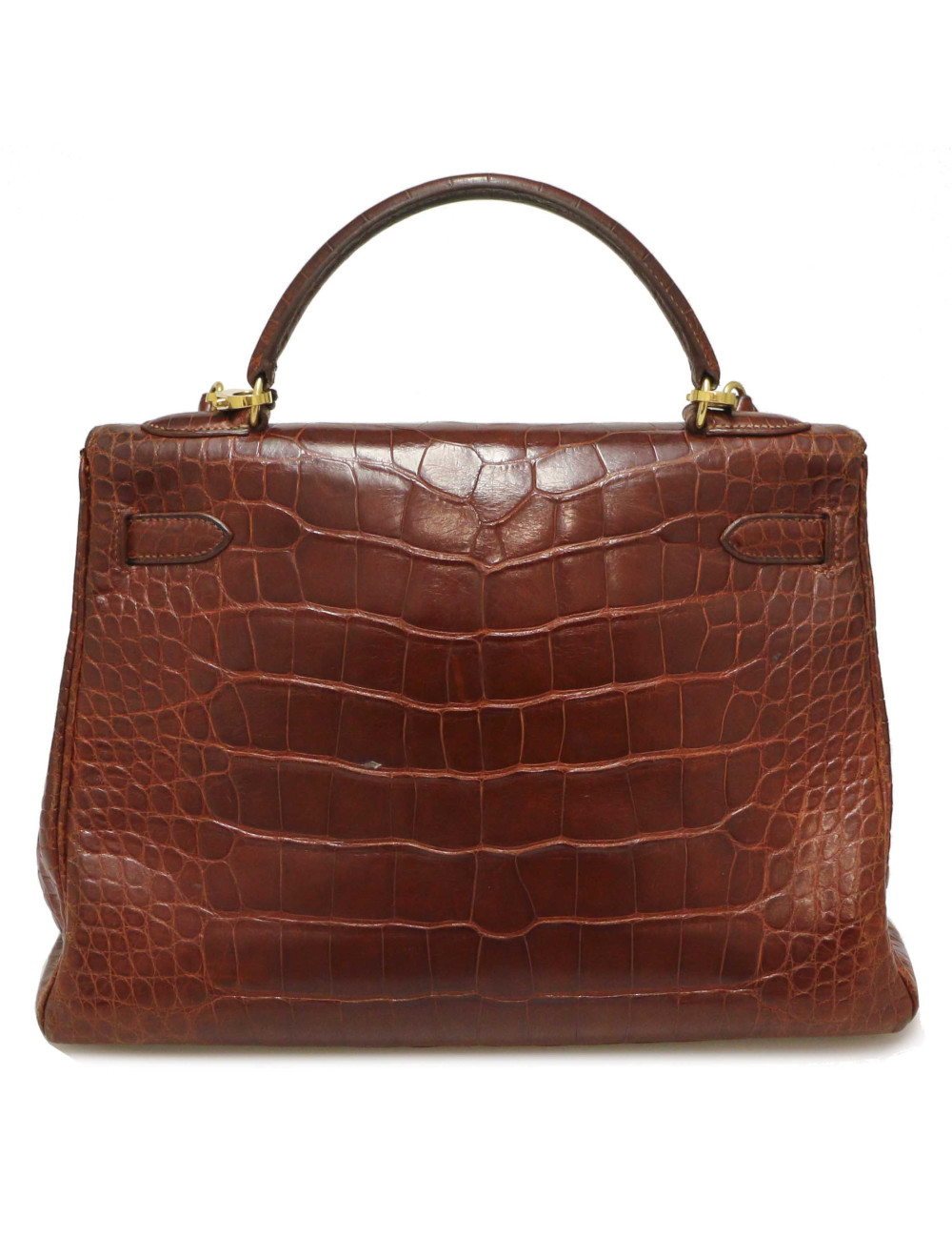 Kelly 32 HERMES alligator Mississipi fauve mat