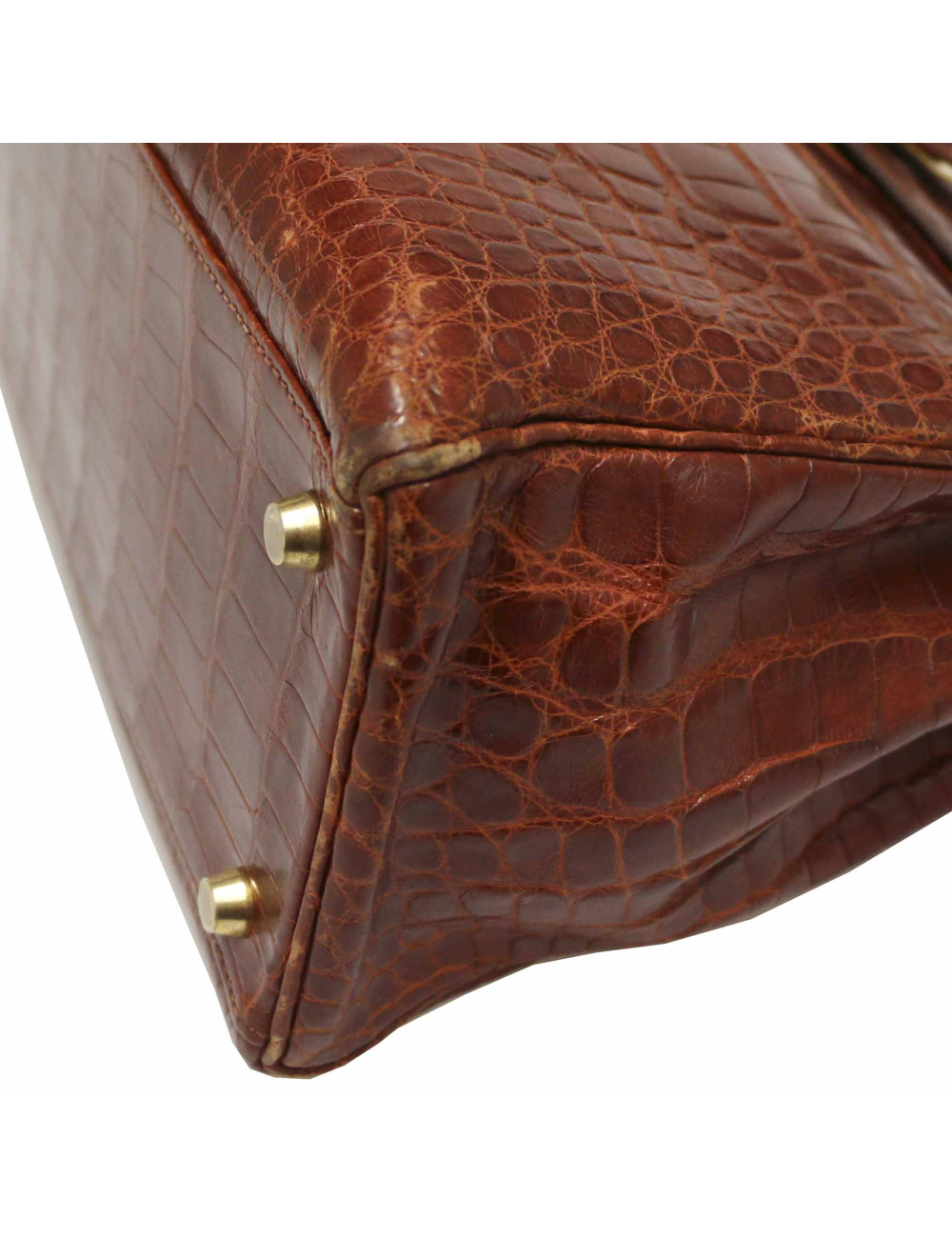 Kelly 32 HERMES alligator Mississipi fauve mat