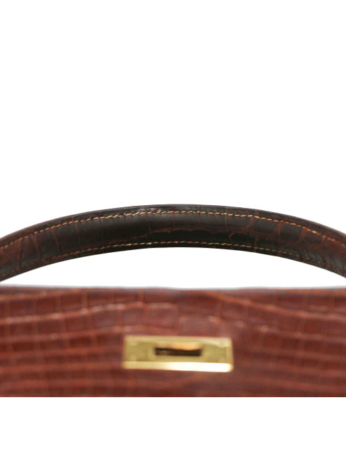 Kelly 32 HERMES alligator Mississipi fauve mat