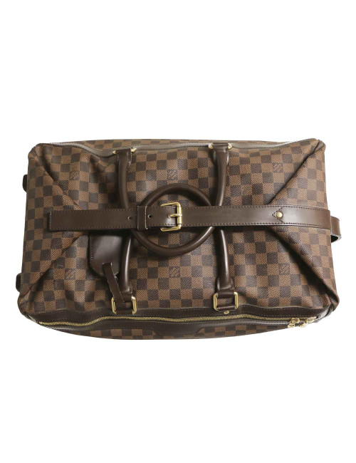 Valise cabine LOUIS VUITTON toile damier marron