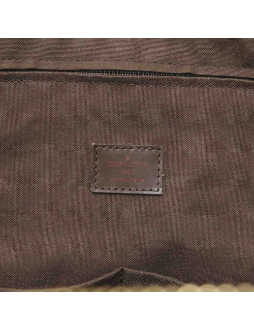 Valise cabine LOUIS VUITTON toile damier marron