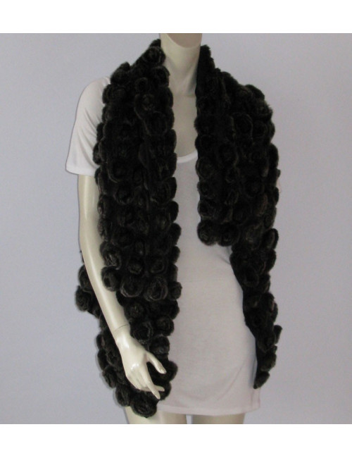 veste YVES SALOMON fourrure ss manches