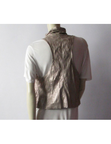 veste DROME ss manches beige nacré TM 2