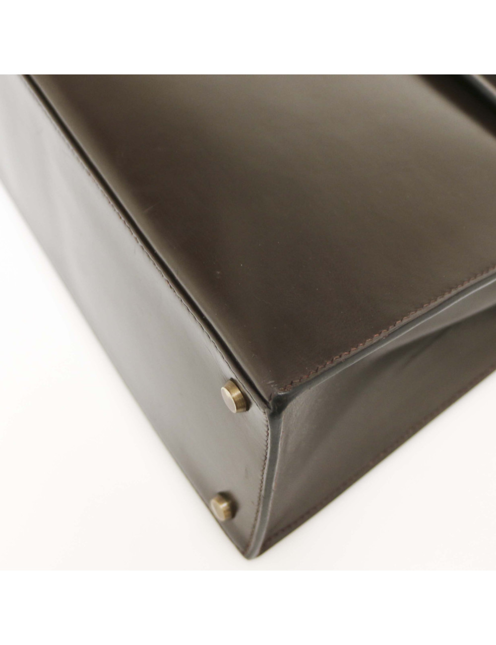 Kelly 32 HERMES box marron