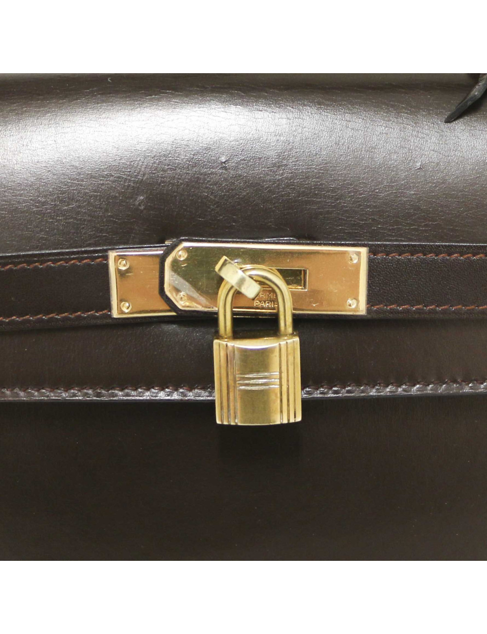 Kelly 32 HERMES box marron