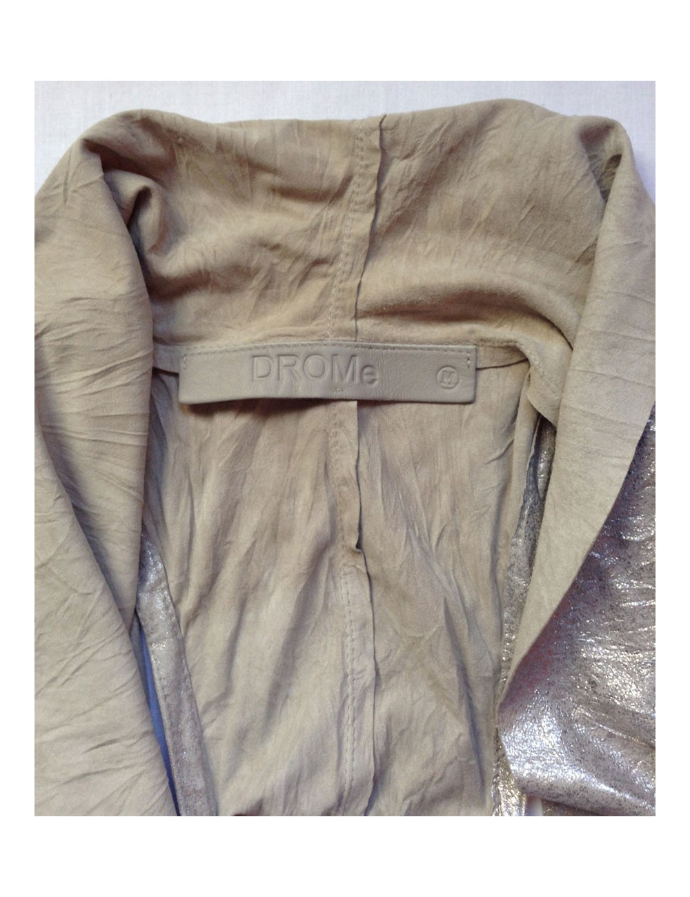 veste DROME ss manches beige nacré TM