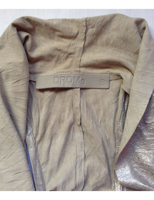 veste DROME ss manches beige nacré TM