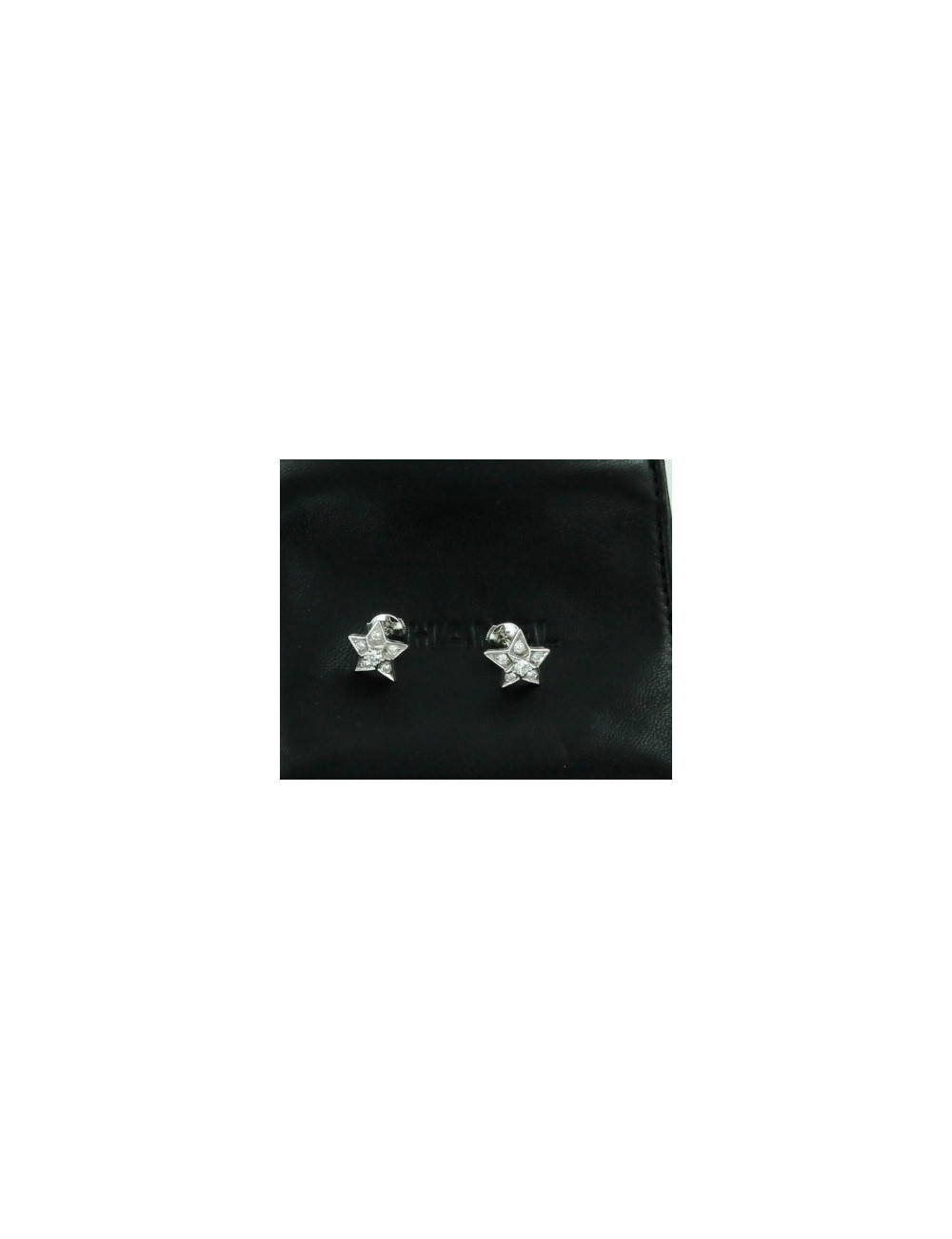 boucles d'oreille CHANEL diamants or blanc  joallerie