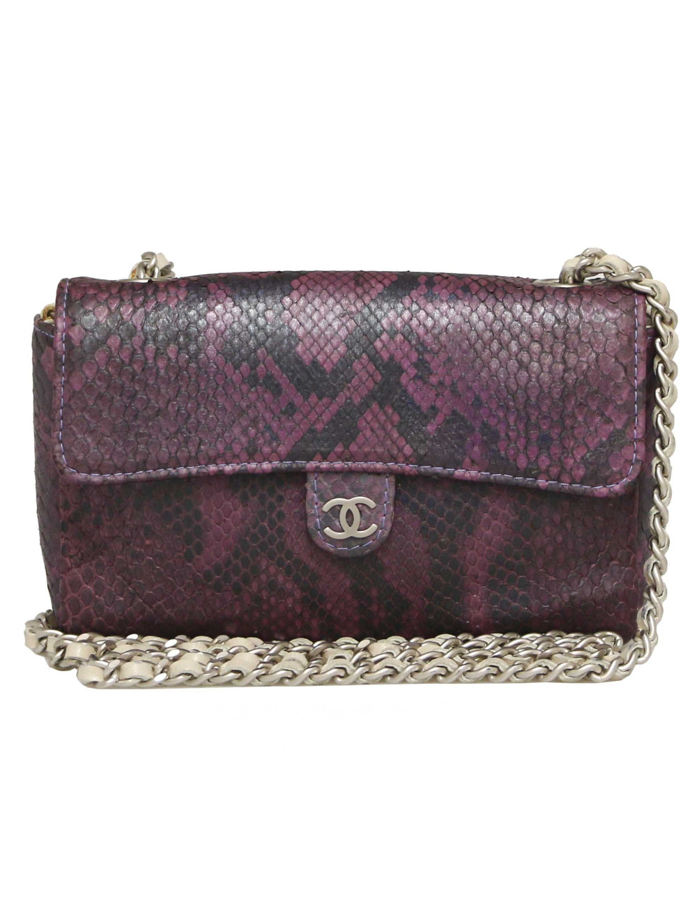 Mini sac ceinture CHANEL lezard violet