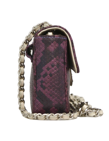 Mini sac ceinture CHANEL lezard violet 2