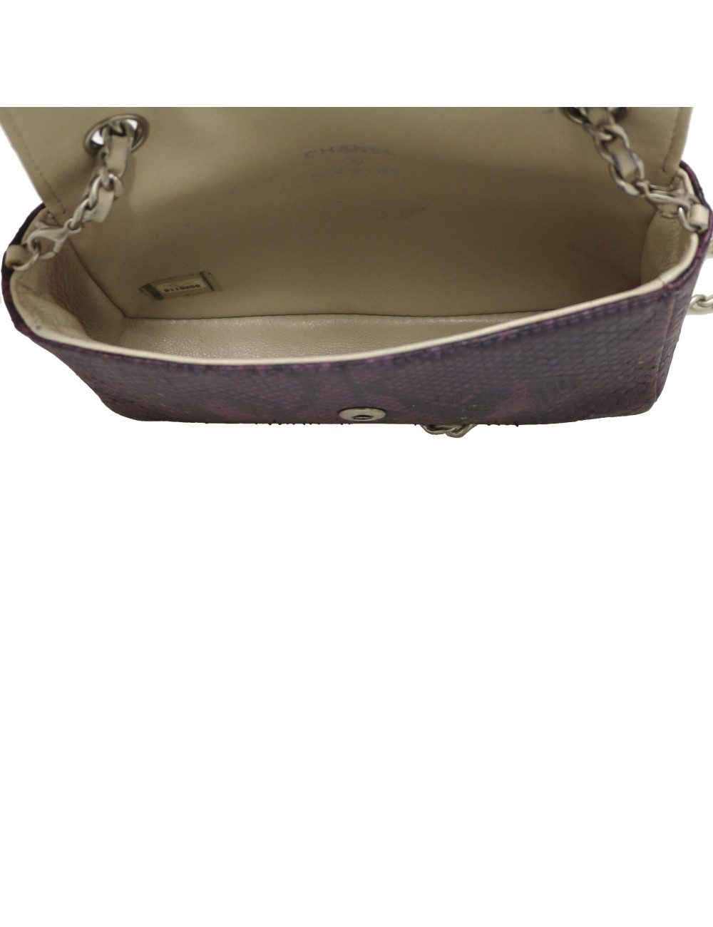 CHANEL Mini Belt Bag in Purple Lizard - Superb Certified Occasion 