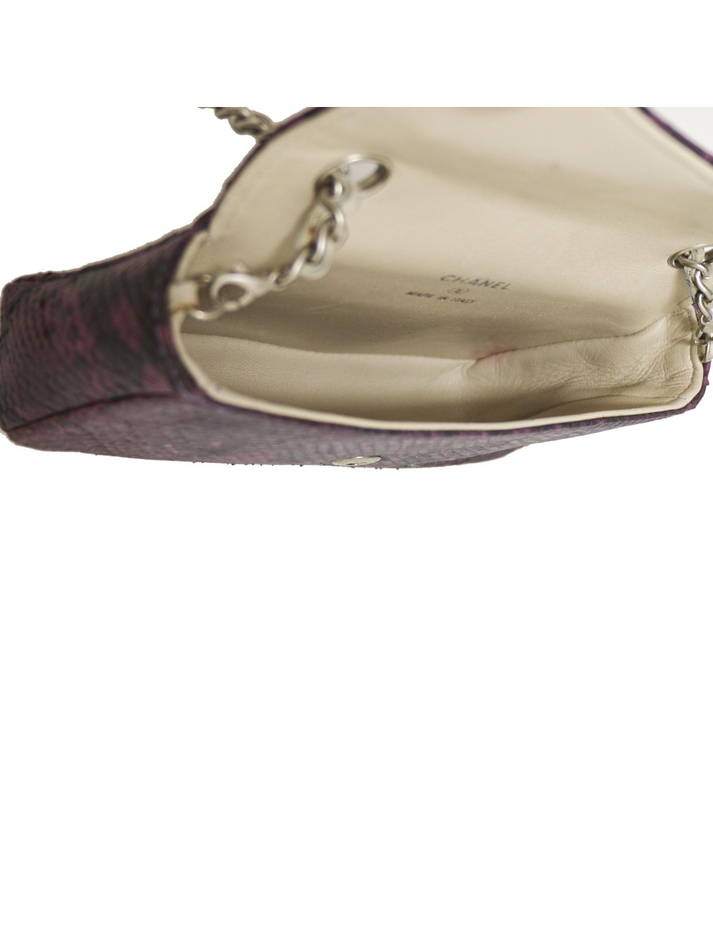 CHANEL Mini Belt Bag in Purple Lizard - Superb Certified Occasion 