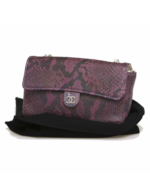CHANEL Mini Belt Bag in Purple Lizard - Superb Certified Occasion 