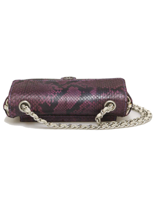 CHANEL Mini Belt Bag in Purple Lizard - Superb Certified Occasion 