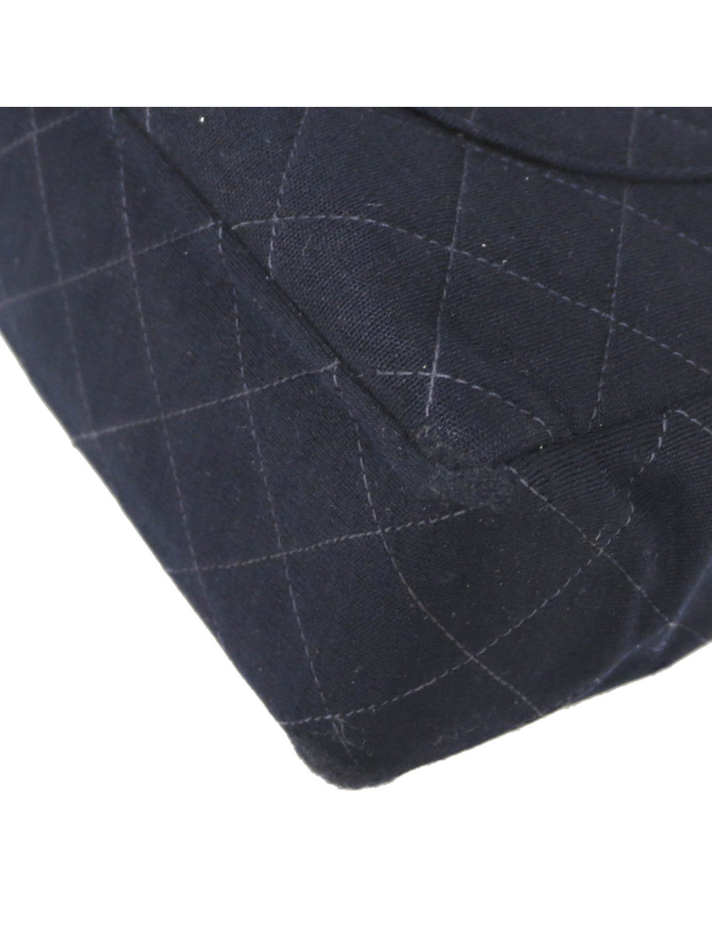 Sac CHANEL Couture  jersey bleu