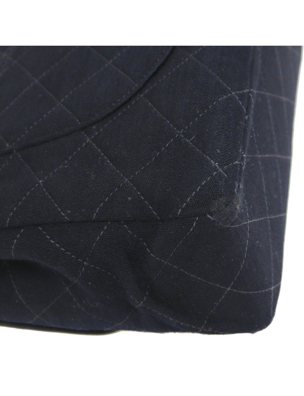 Sac CHANEL Couture  jersey bleu