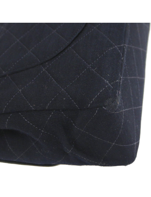 Sac CHANEL Couture  jersey bleu