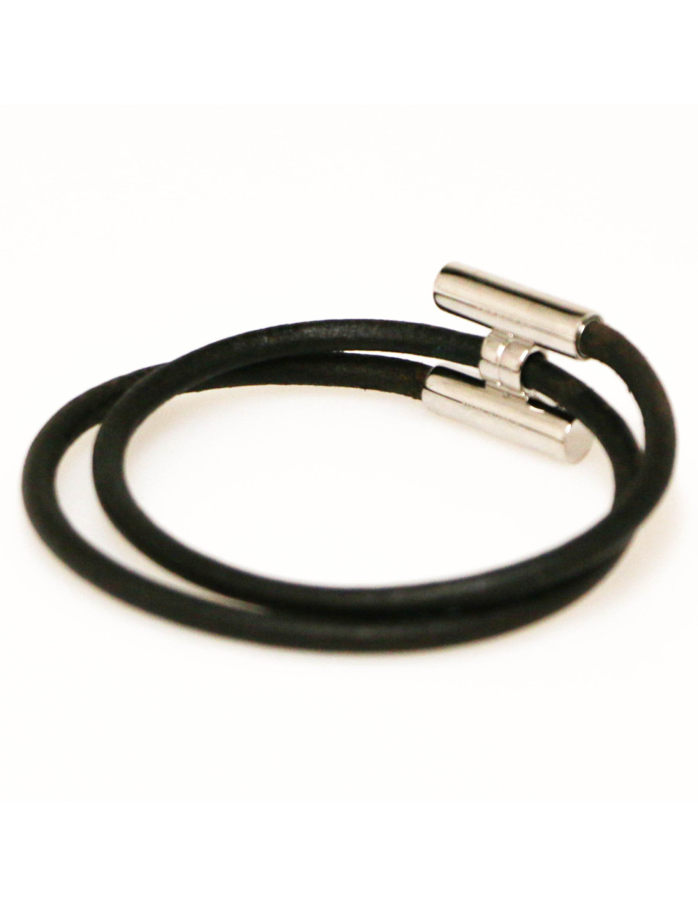  Bracelet HERMES Tournis argent