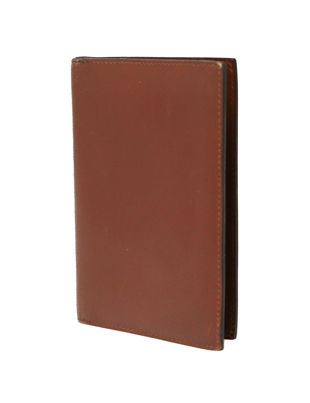 Porte cartes répertoire HERMES cuir marron