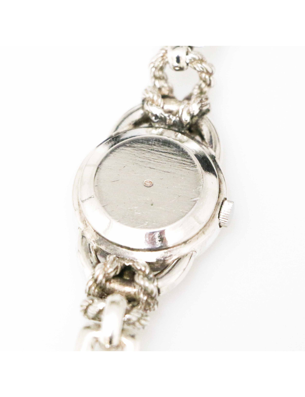 Montre HERMES noeuds et cordages argent