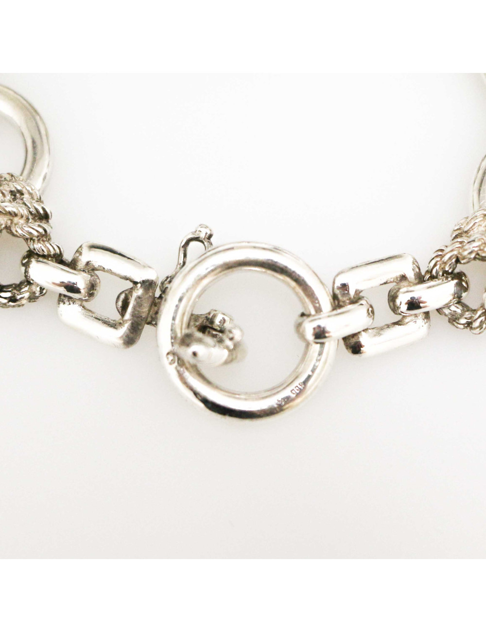 Montre HERMES noeuds et cordages argent