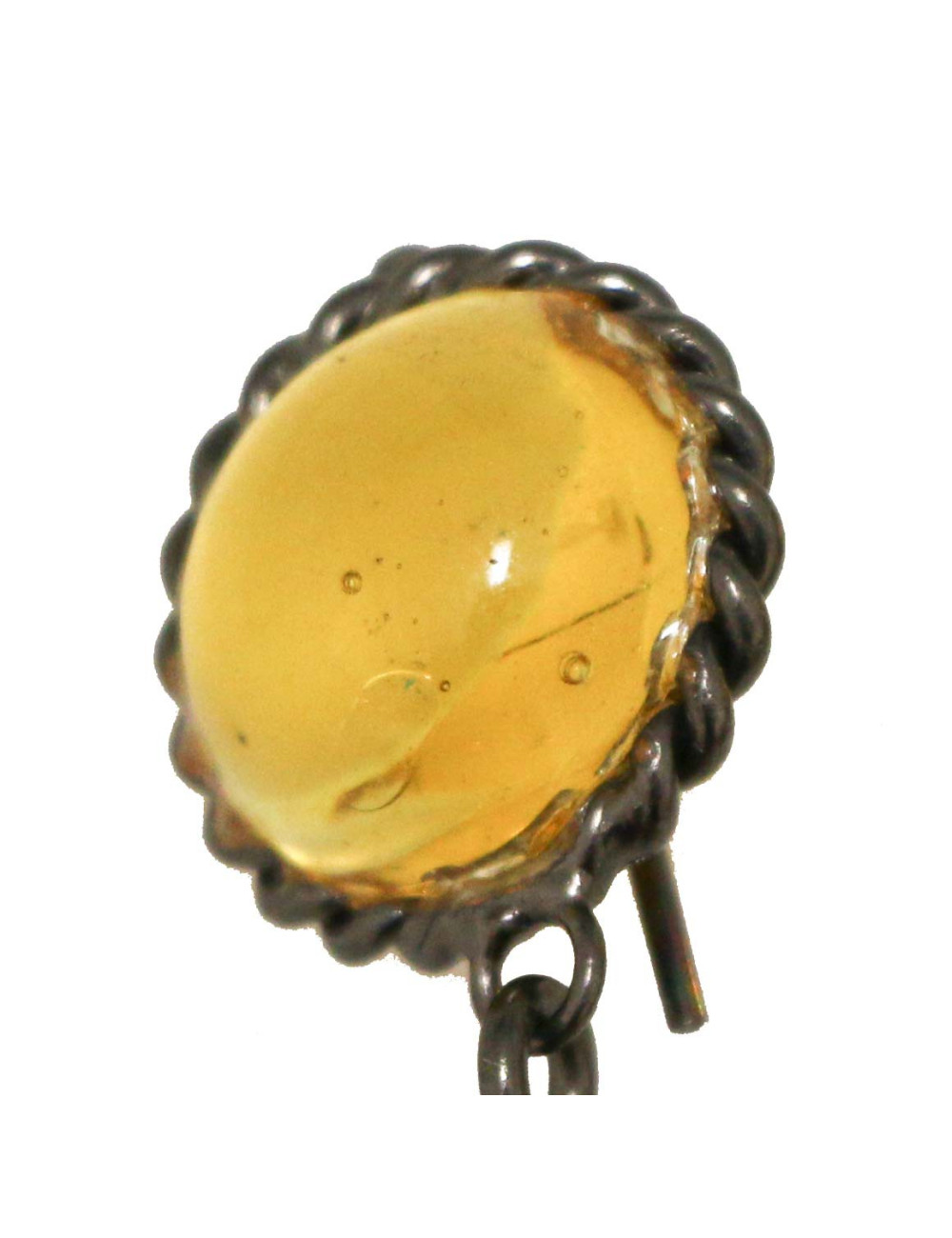 Clous pendants MARGUERITE DE VALOIS pate de verre