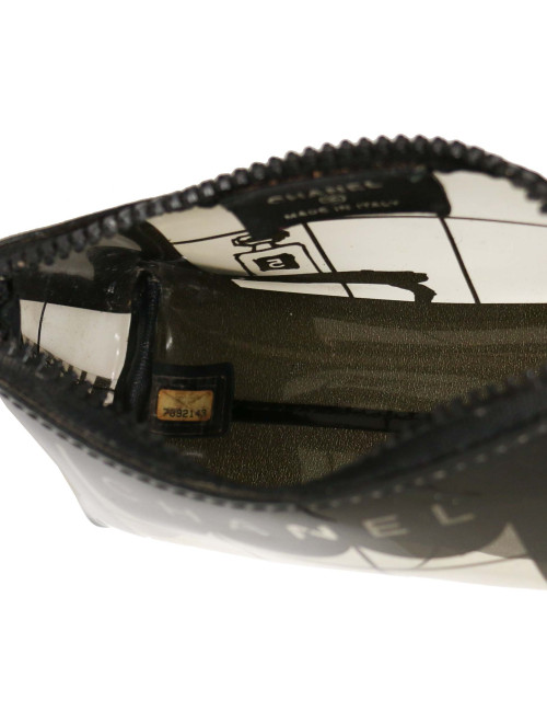 Pochette CHANEL plastique transparent