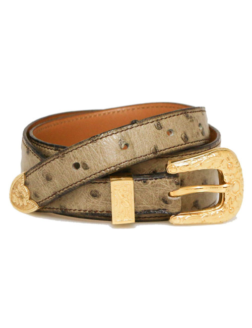 Ceinture HERMES autruche Vintage