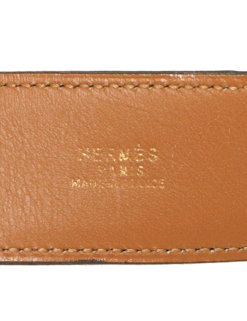 HERMES Vintage ostrich belt