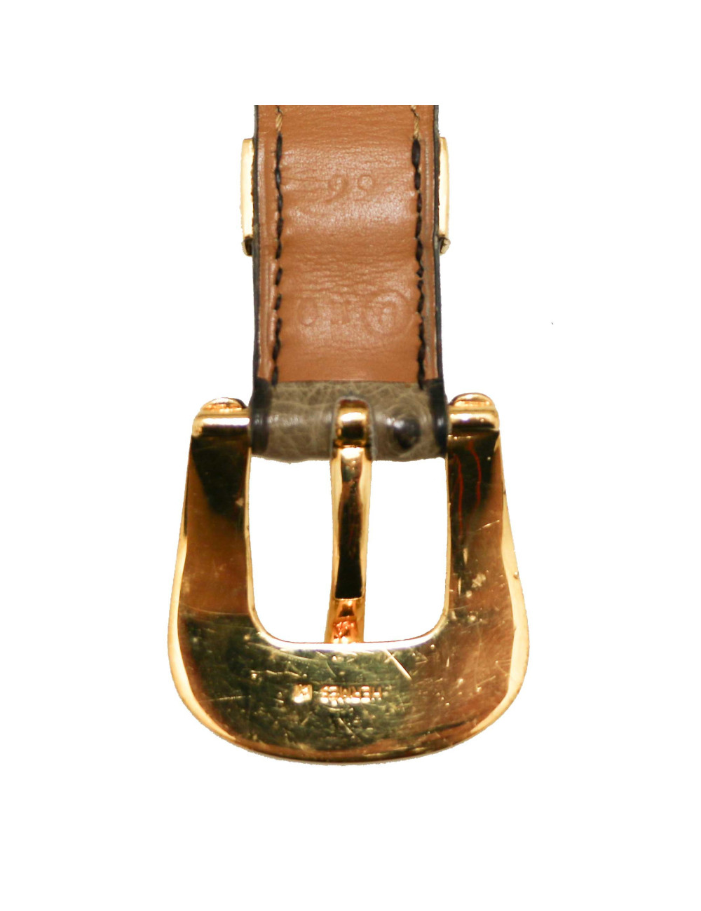 Ceinture HERMES autruche Vintage