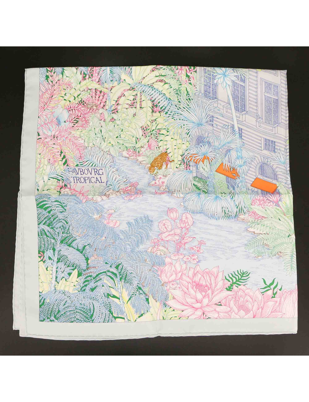 Carré HERMES Faubourg Tropical soie