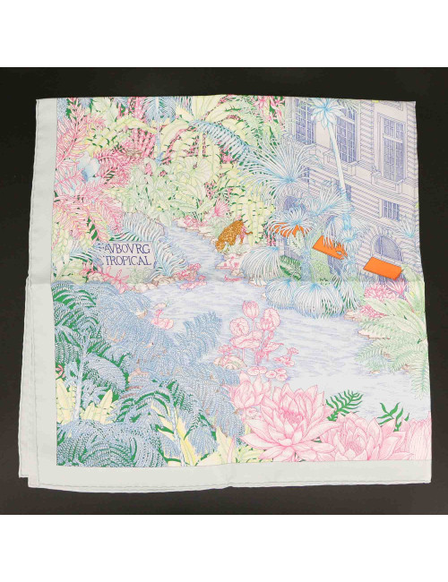 Carré HERMES Faubourg Tropical soie