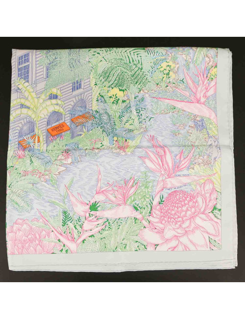 Carré HERMES Faubourg Tropical soie