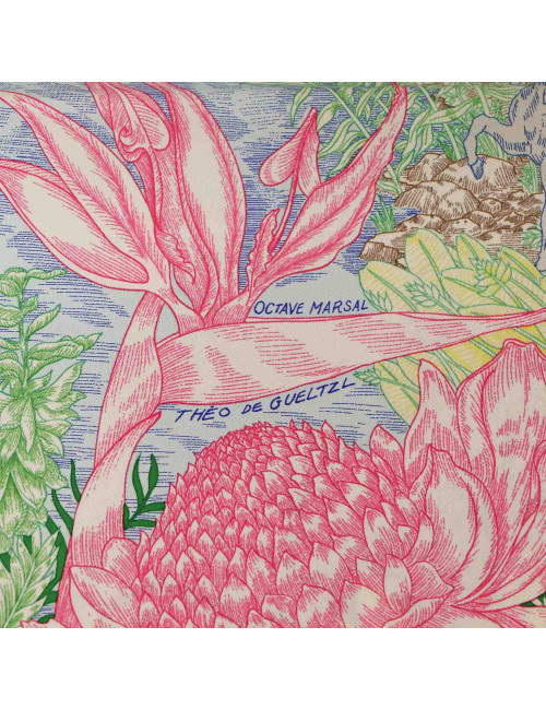 Carré HERMES Faubourg Tropical soie