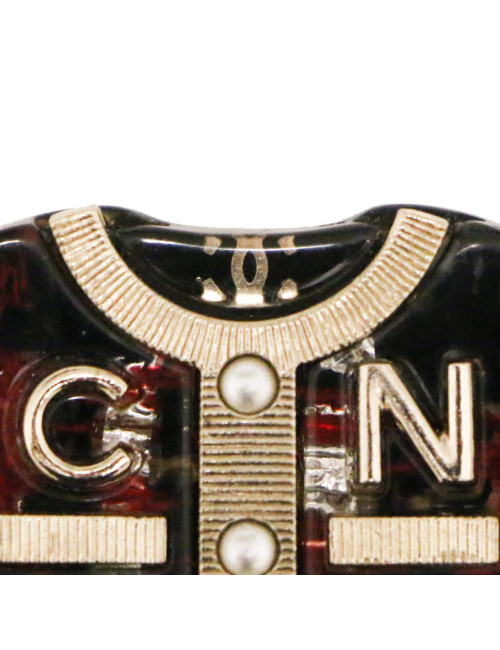 Broche CHANEL veste tweed