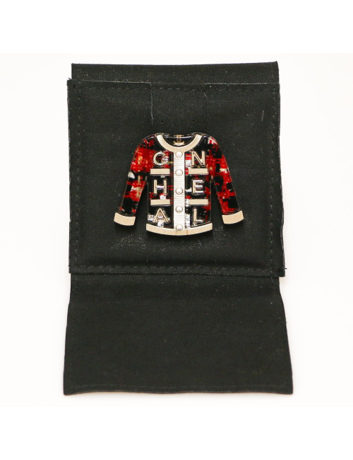 CHANEL Tweed Jacket  C H A N E L Brooch - Occasion Certified Authentic