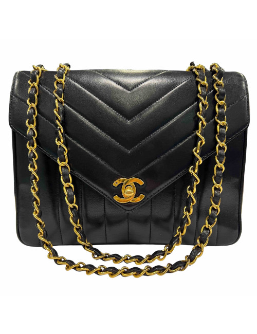 Sac Vintage CHANEL noir