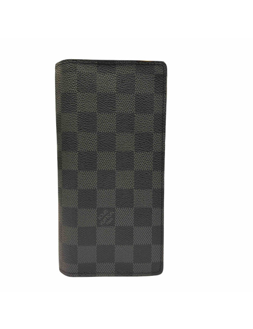 Portefeuille BRAZZA LOUIS VUITTON toile damier graphite