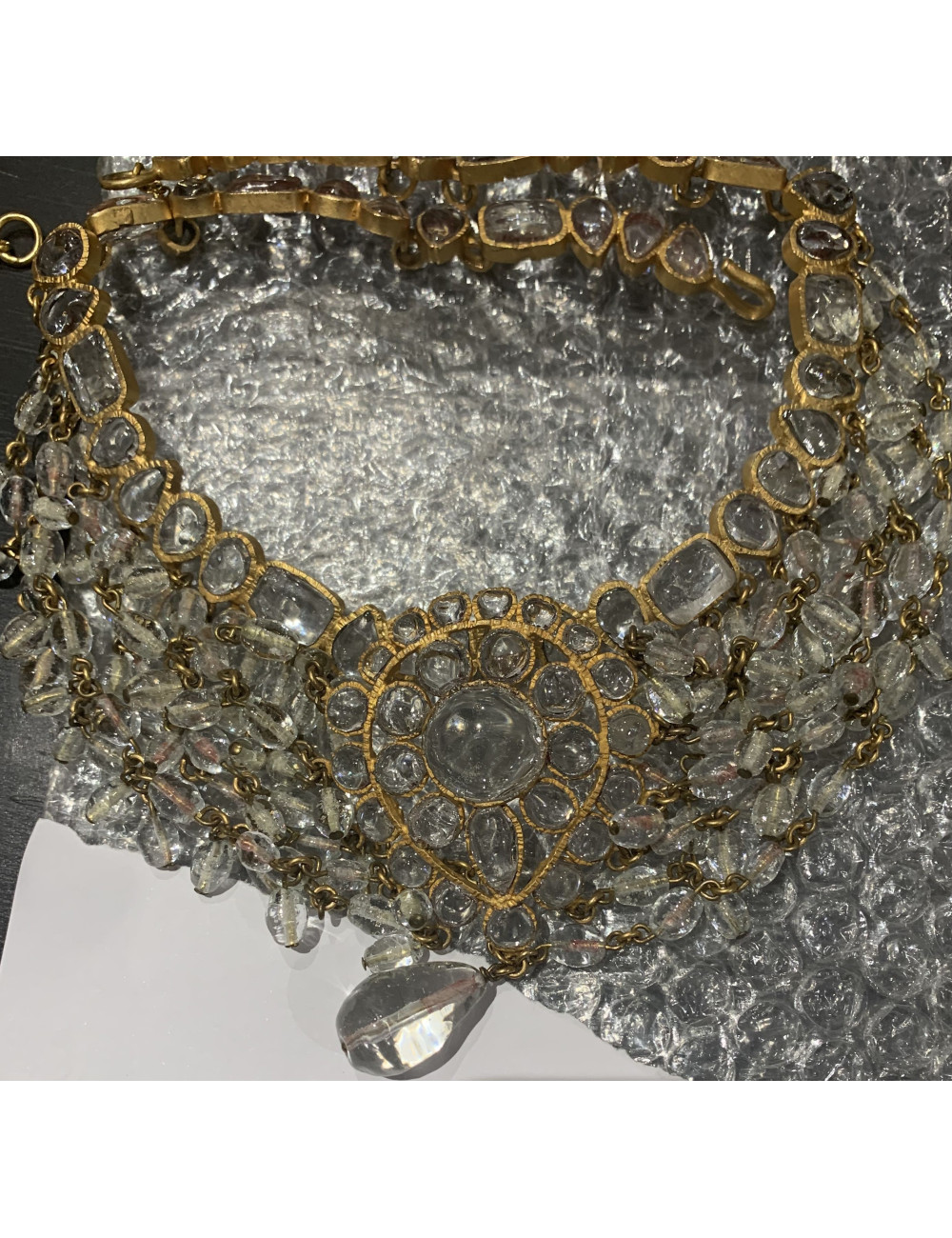 Collier d'apparat pâte de verre