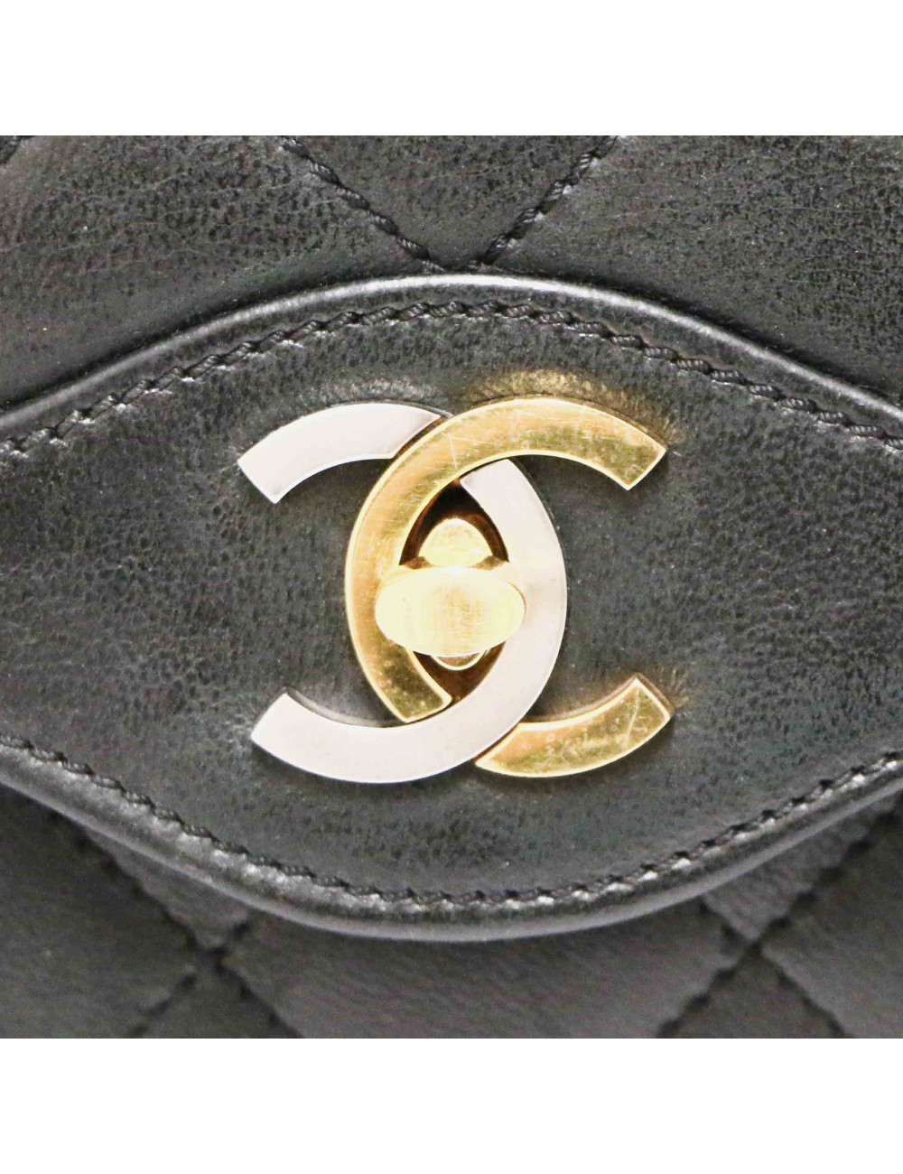 Sac Couture CHANEL noir double CC