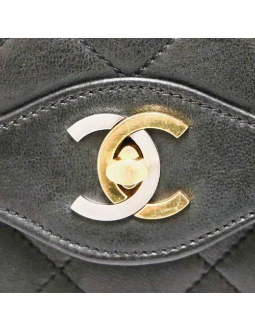 Sac Couture CHANEL noir double CC