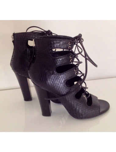 boots BALMAIN en serpent noir t 37