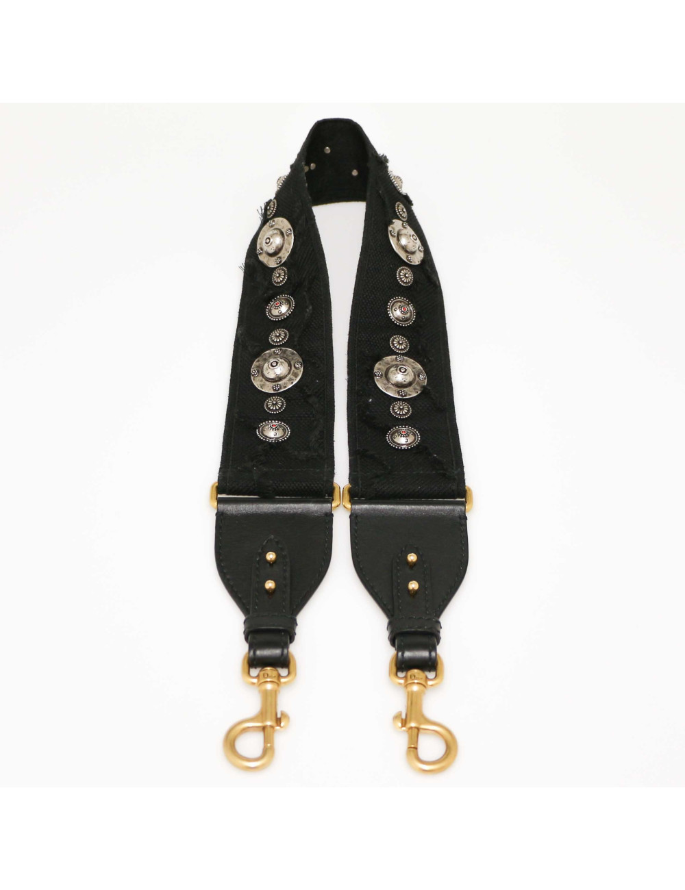DIOR black canvas shoulder strap