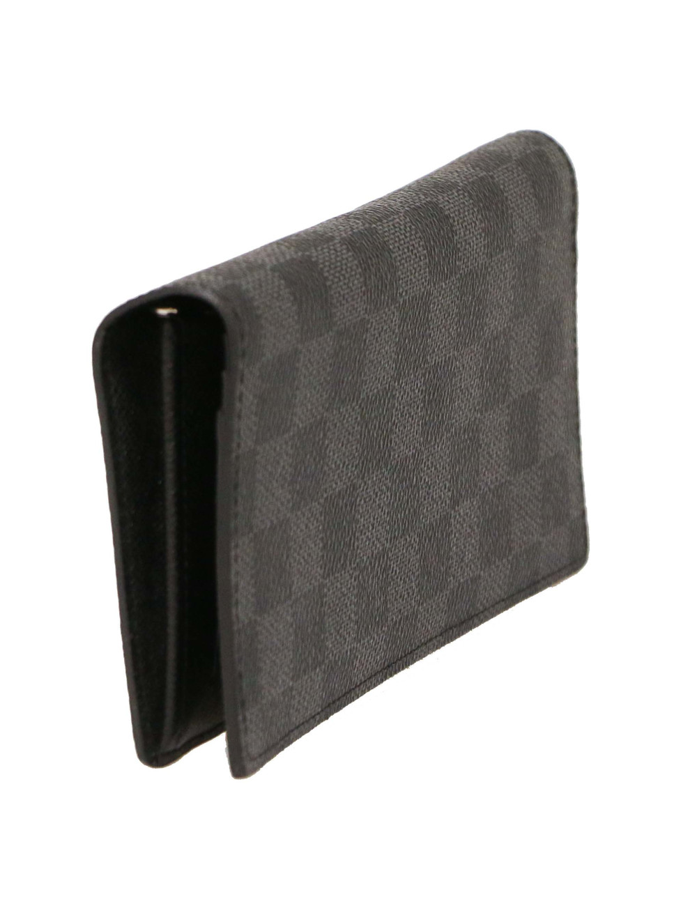 Portefeuille BRAZZA LOUIS VUITTON toile damier graphite