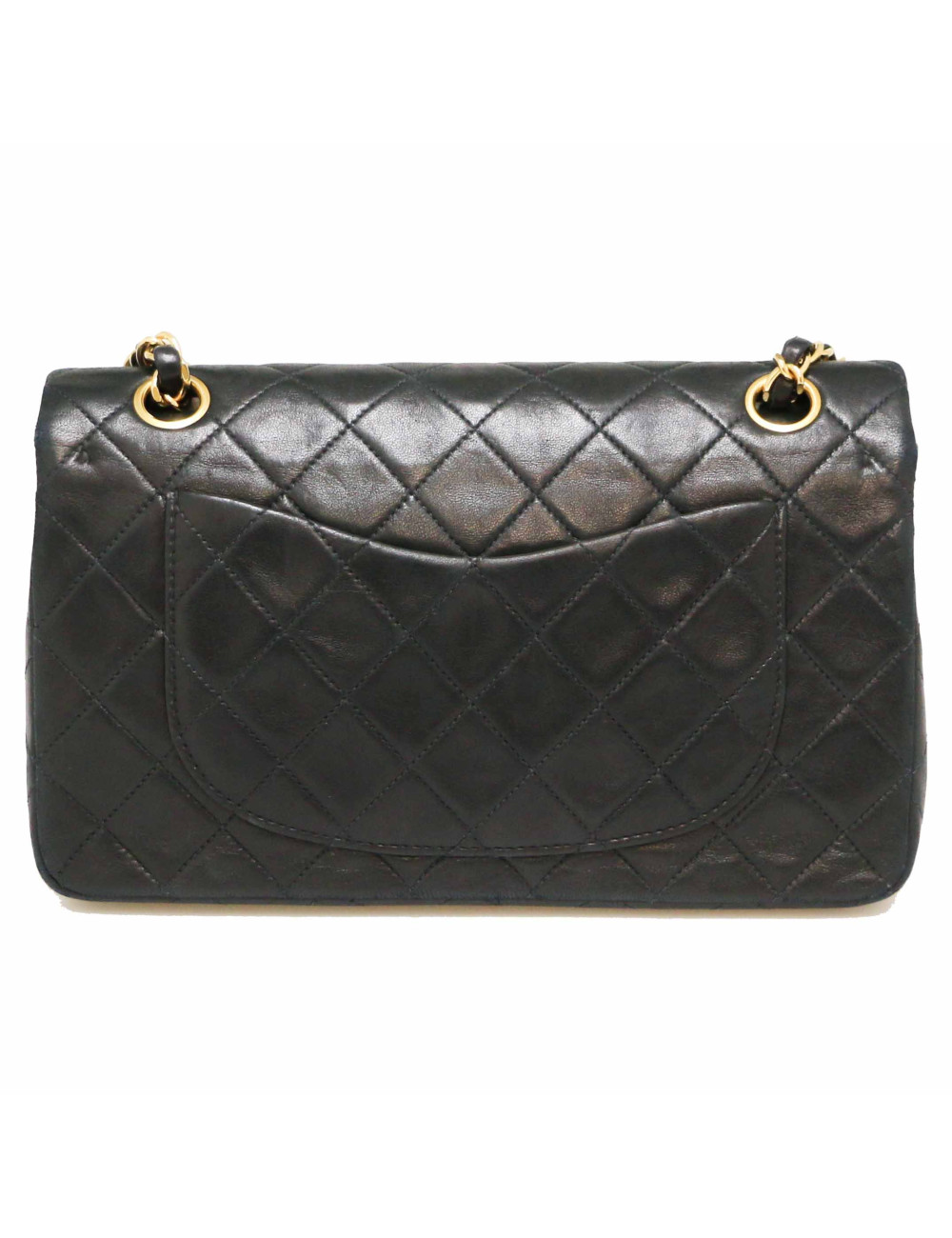 Sac Classique CHANEL 23 cm vintage noir
