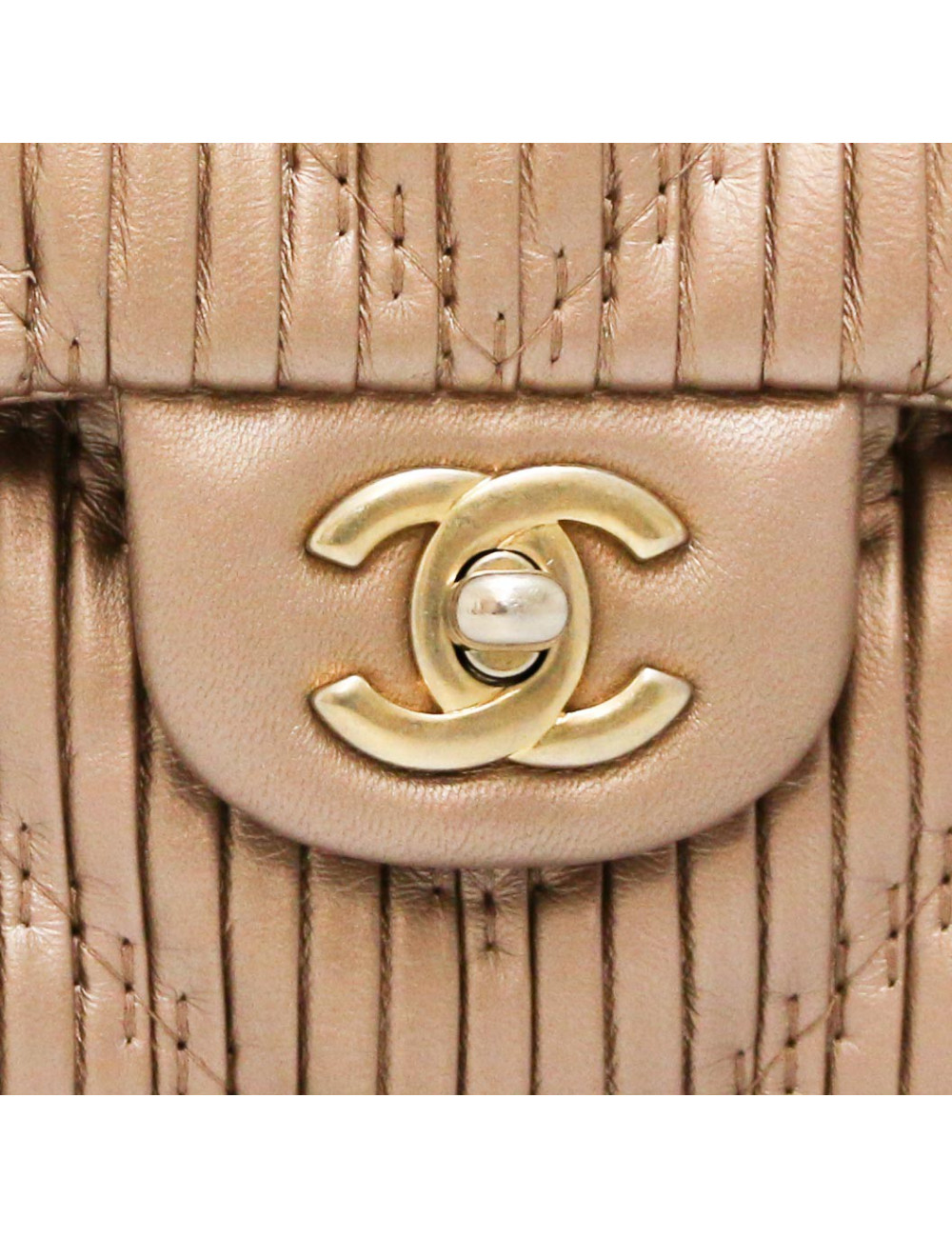 CHANEL rosegold Timeless herringbone