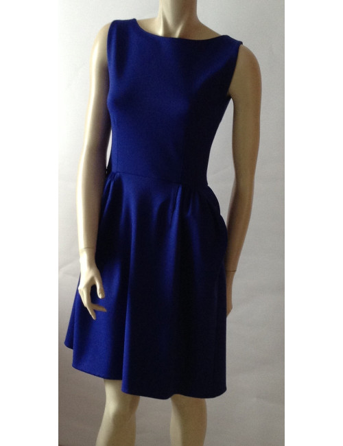 Robe YVES SAINT LAURENT bleu électrique