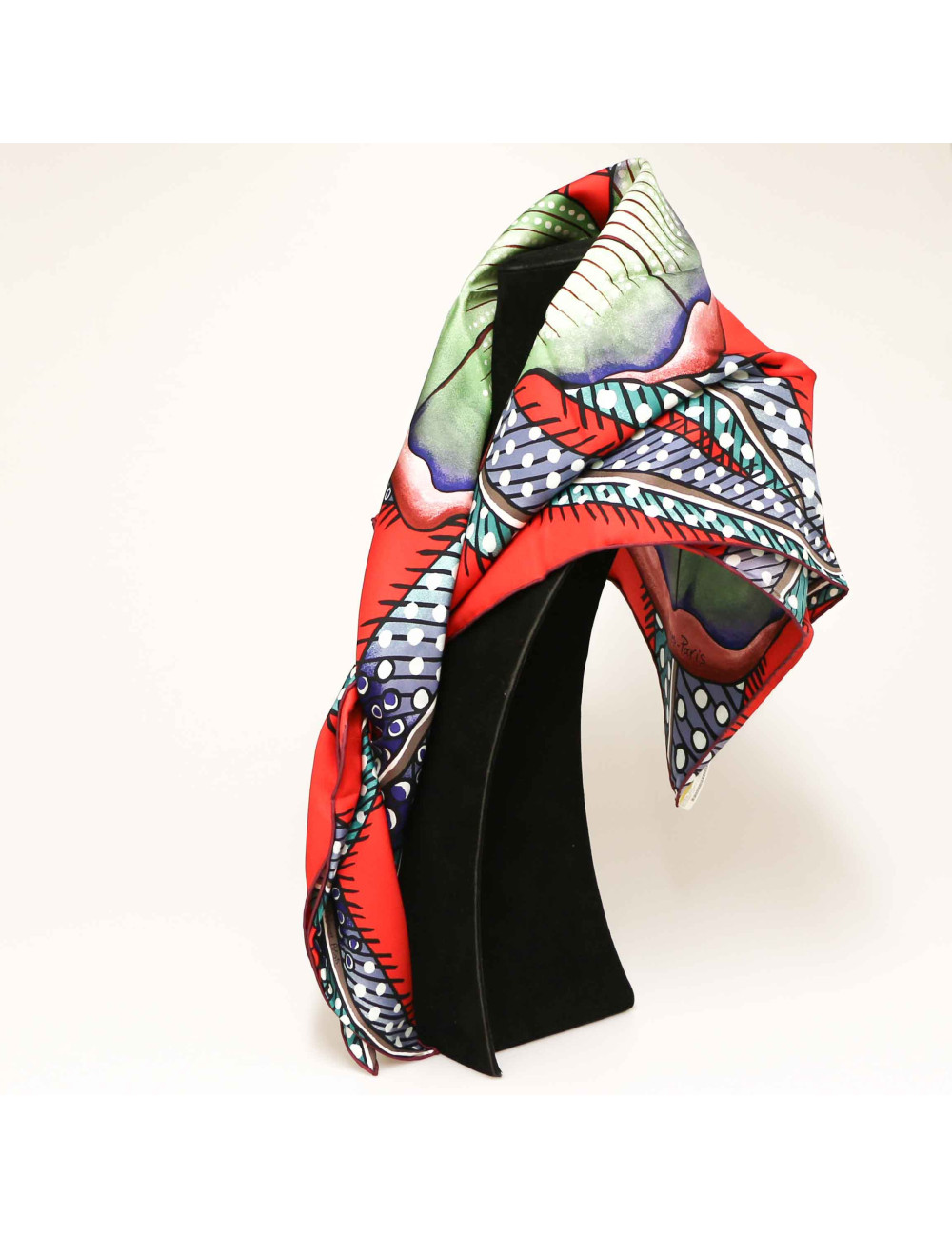 Carré 100% soie HERMES Baobab cat